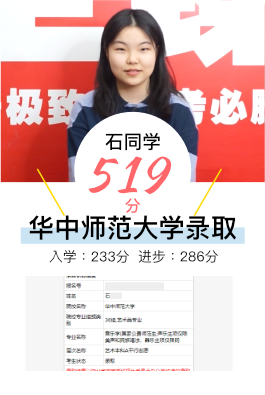 石同学 - 武汉至臻高考文化课集训效果